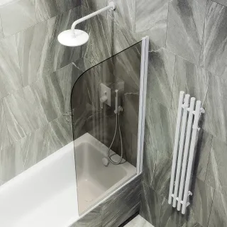 Шторка на ванну MaybahGlass MGV-616-1 70см белый